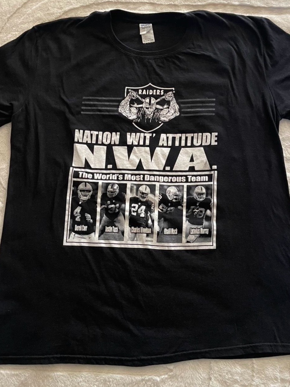 Gildan Black Raiders N.W.A. Nation Graphic Tee